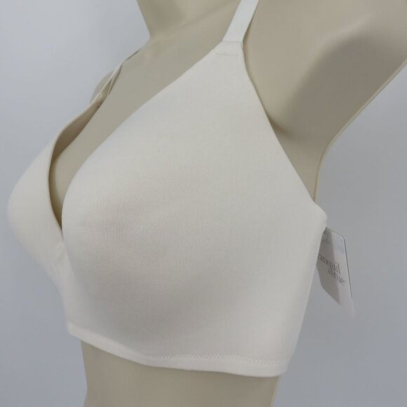 Tranquil & True Womens Plus Size 3X Bra Wire Free Lightly Lined Solid White NEW - Picture 4 of 15